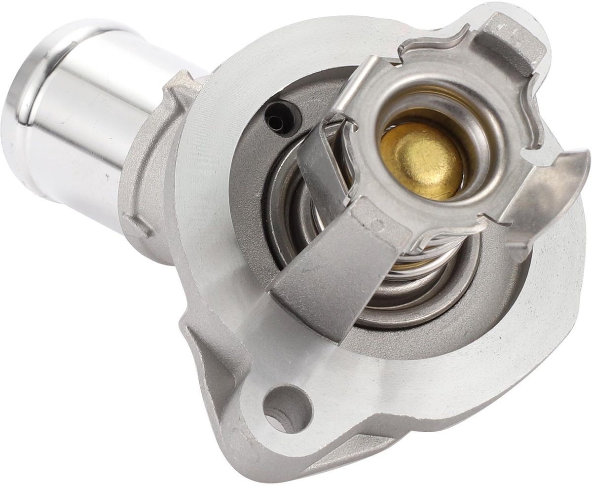 Omgoods- Thermostaat Motor Koelvloeistof - Aluminiumlegering - Zilverkleurig - Montage voor Chevrolet - Compatibel met Buick en GMC - Past automatisch waterstroom aan - Motorthermostaat