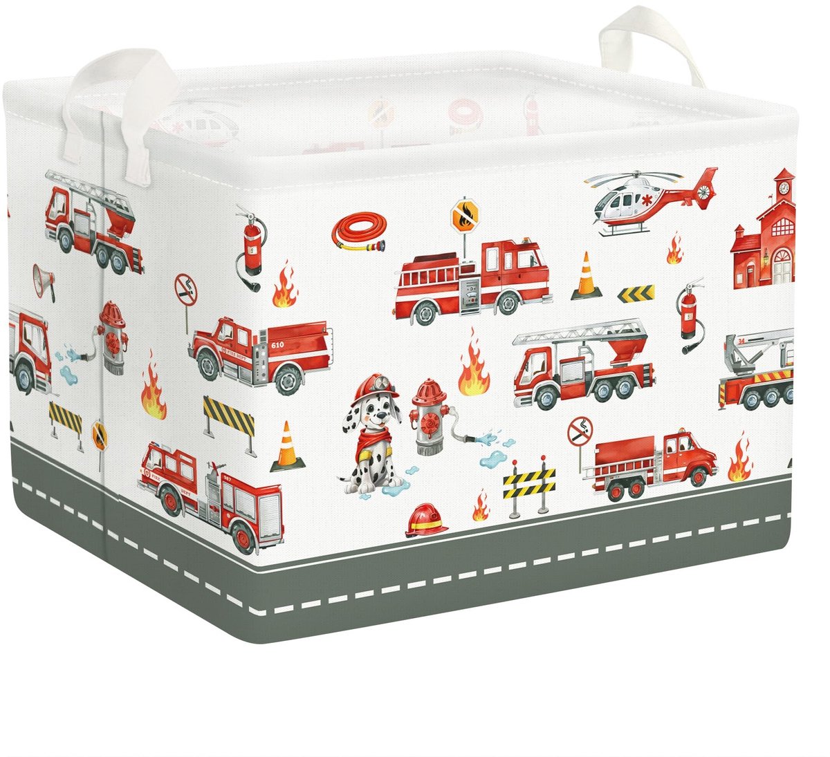 Omgoods - Opvouwbare Waterdichte Kinderwasmand met Brandweerwagen