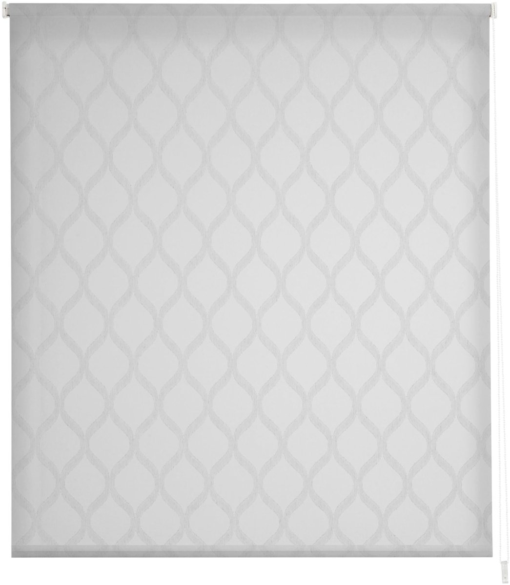 Omgoods - Estoralis Davos Modern Rolgordijn - Wit Grijs 100 x 255 cm