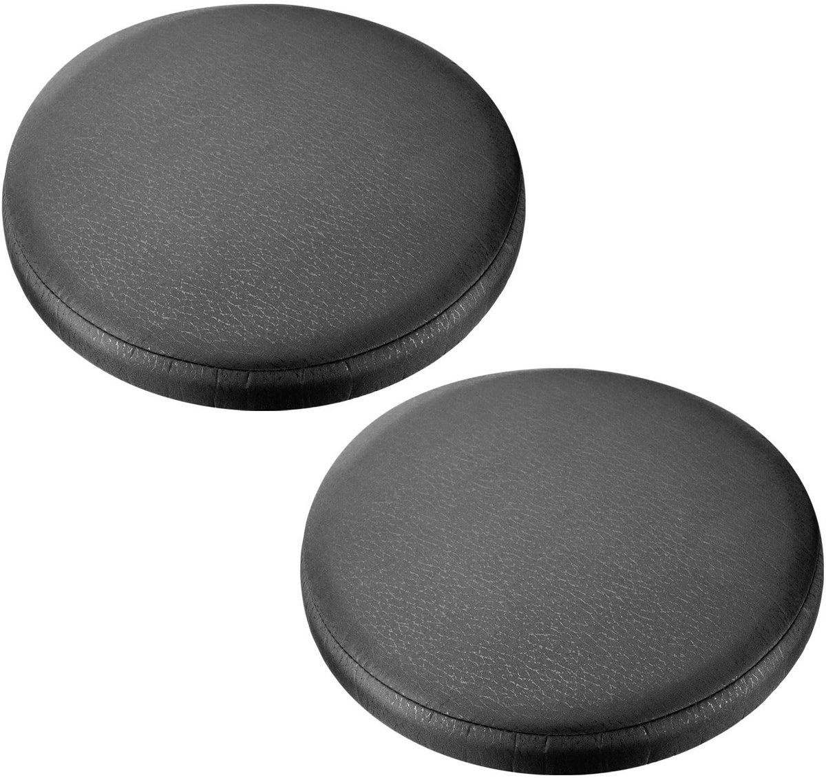 Omgoods - Set van 2 Barstoel Kussens - Ronde Zwarte Zitkussens voor Comfort