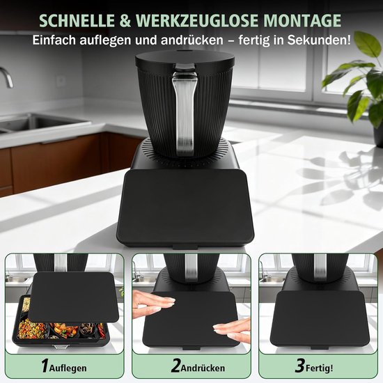 displaybescherming voor Thermomix TM7, waterdichte en stofdichte displayafdekking, krasbestendige beschermplaat voor TM7-display, accessoires voor Vorwerk Bimby TM7 keukenmachine — afbeelding 4