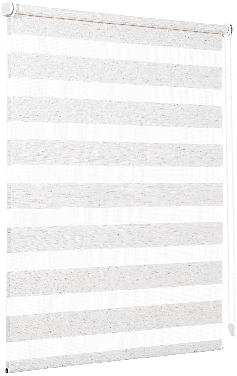 Omgoods - Dubbel Rolgordijn - Klap-on, Geen Boren, 75x210cm