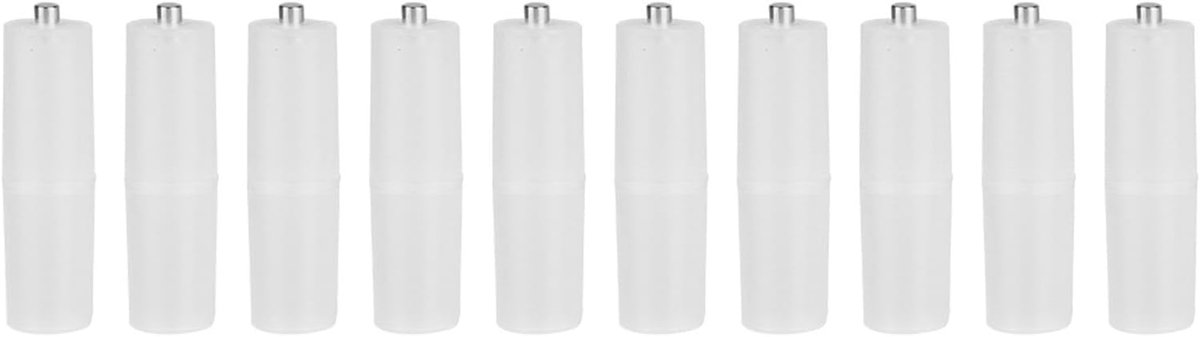 AAA naar AA Batterijhouder - Adapter Converter - Apparaat Gebruik - Stabiele Vermogensafgifte - 10 stuks - Transparant