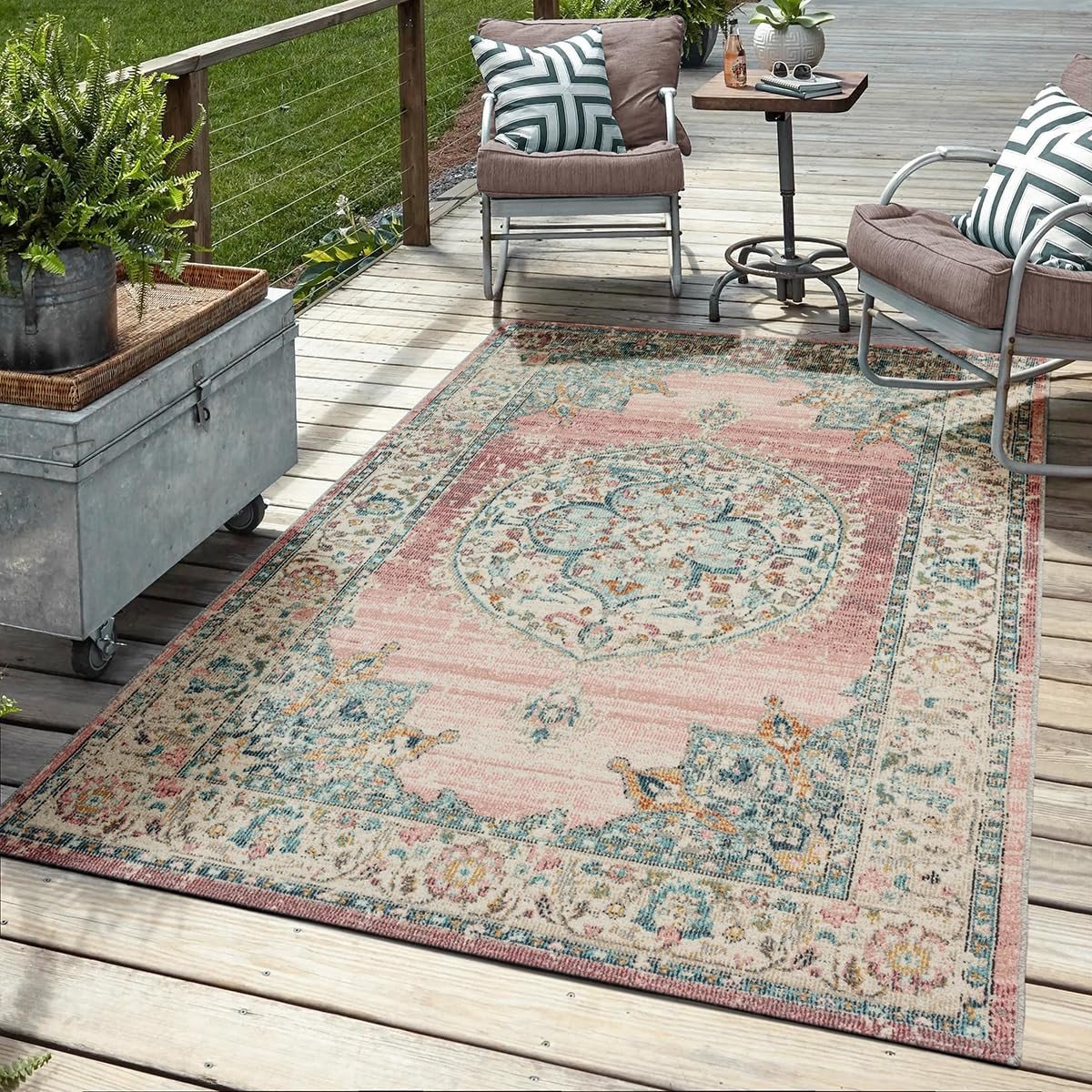 Omgoods - Mia's Teppiche Bliss Robuust Buitenkleed - Modern Design, Weerbestendig en UV-bestendig