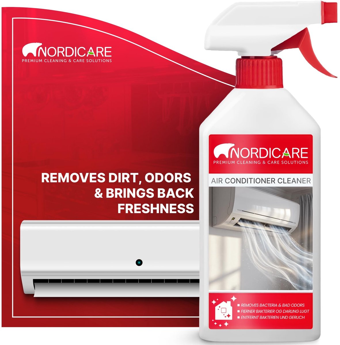 Omgoods - Nordicare Airconditioning Cleaner - Effectieve Verzorging voor Airco's (500ml)
