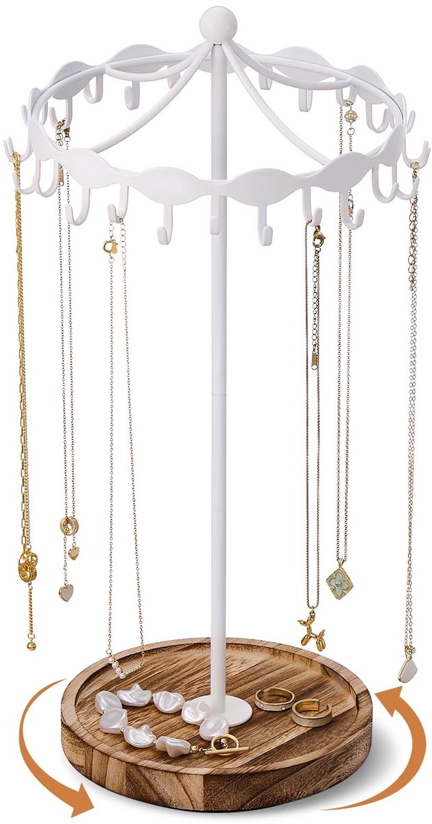 Omgoods - Roterende Kettinghouder - Organiser voor Sieraden