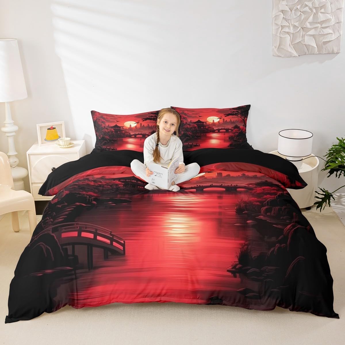 Omgoods - Japanese Anime Duvet Cover Set voor Kinderen