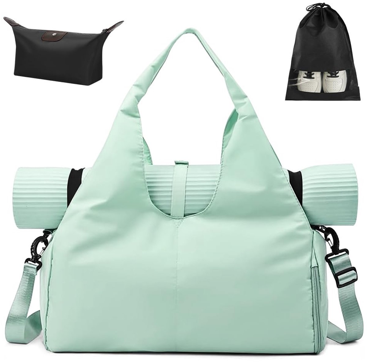 Omgoods - Yoga Mat & Sporttas voor Dames - Lichtgewicht Waterdichte Tas met Schoencompartiment
