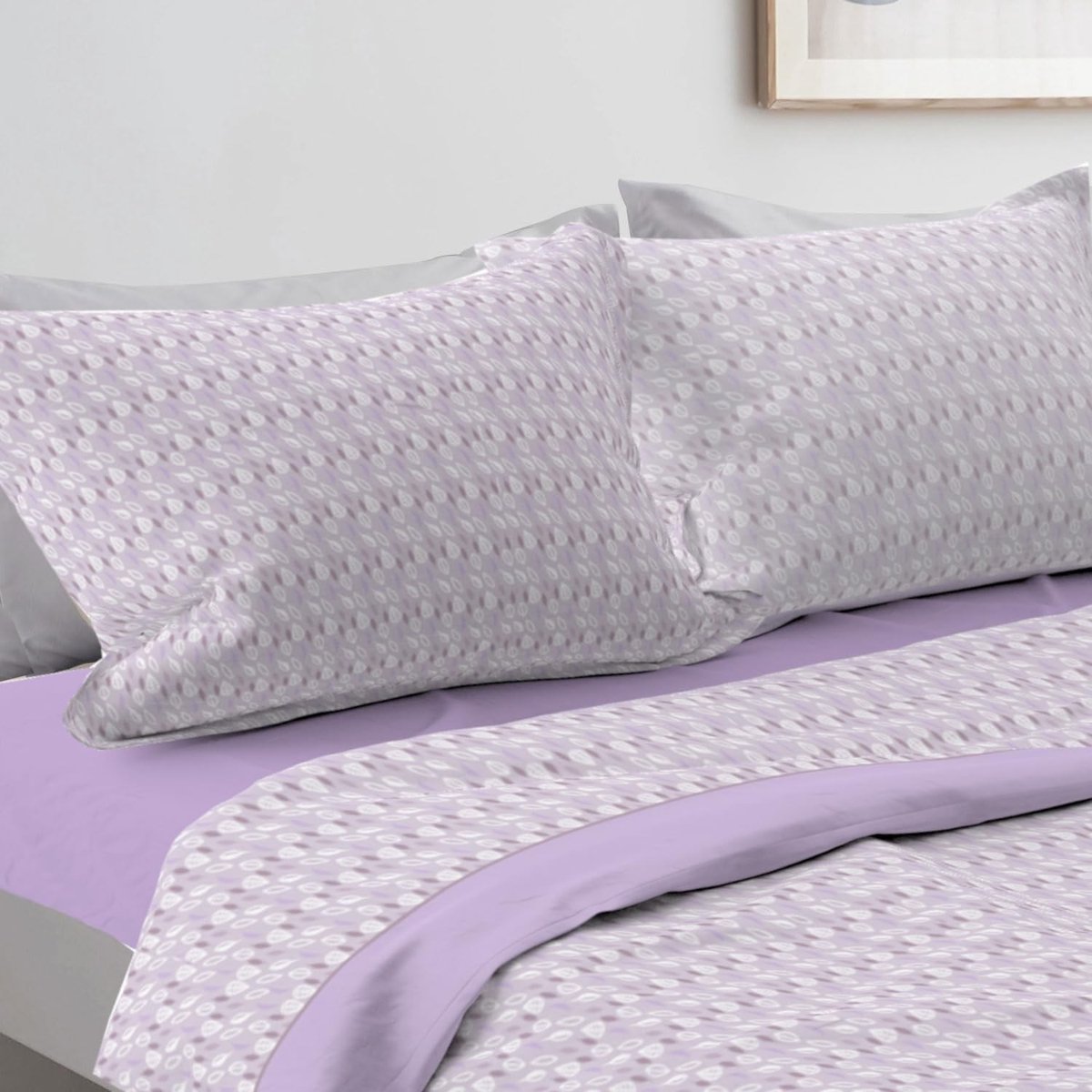 Omgoods - Warm Fleece Beddengoedset - Wit Grijs Beige Schotse Ruit voor Tweepersoonsbed
