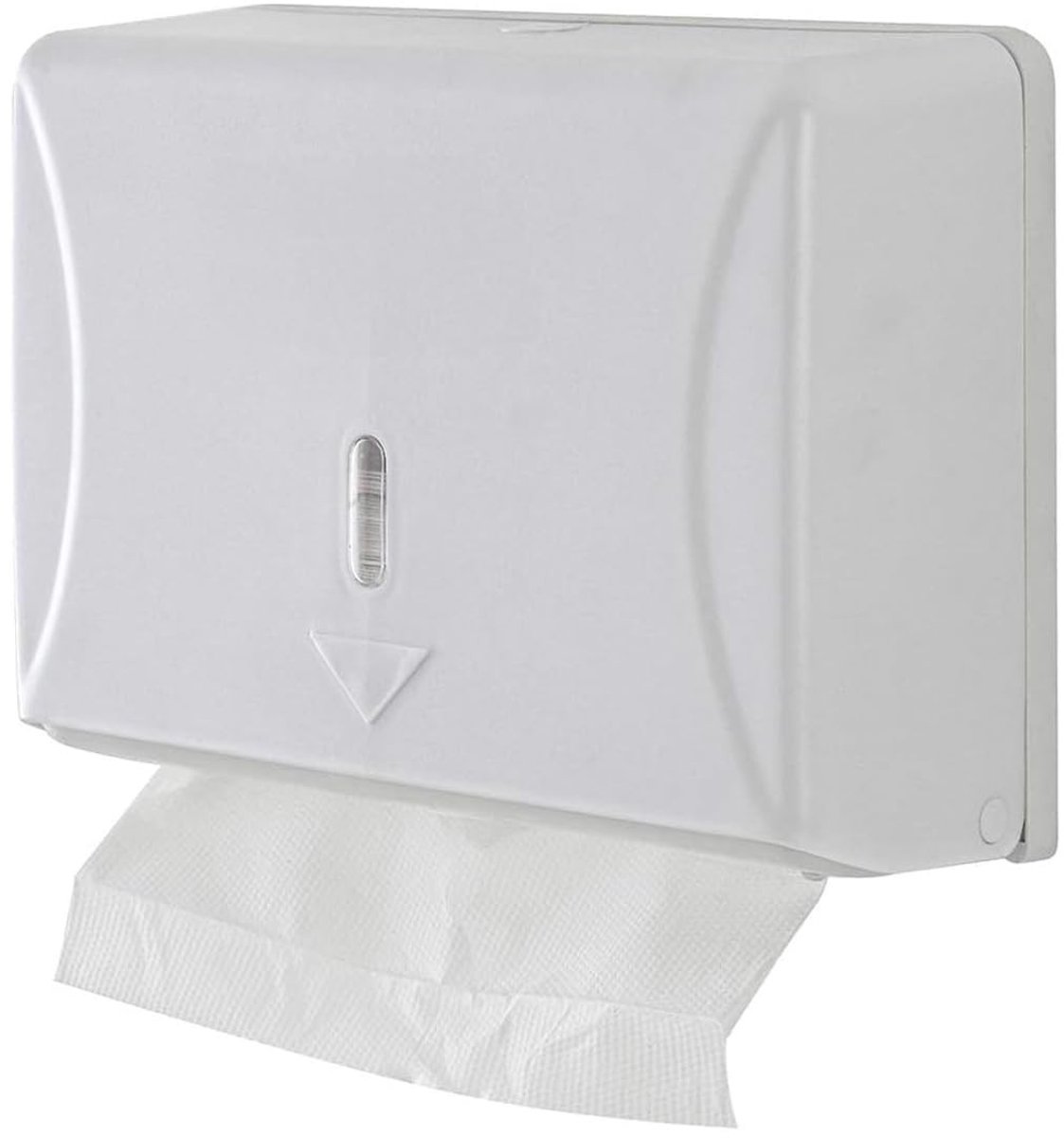 Omgoods - Gesloten Handdoekdispenser met Venster - Wit