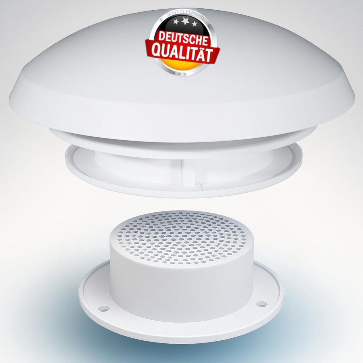 Omgoods - Dakventilatie voor Camper Pilzlüfter Wit - Gedwongen Ventilatie voor Caravan en Boot