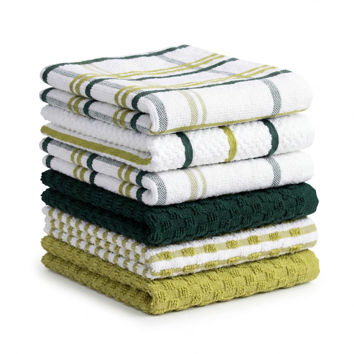 Omgoods - Set van 6 Premium Katoenen Keukenhanddoeken