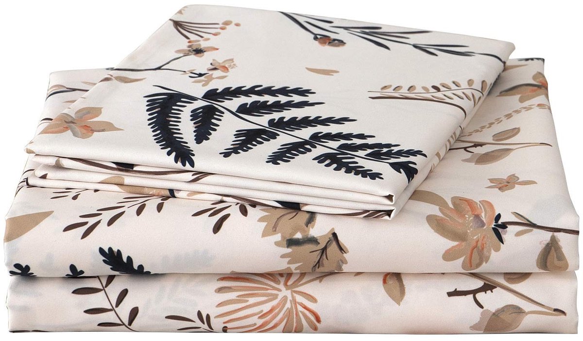 Omgoods - Luxe 4-delige Bedlinnen Set voor Koningin met Diepe Hoes en 2 Kussenslopen