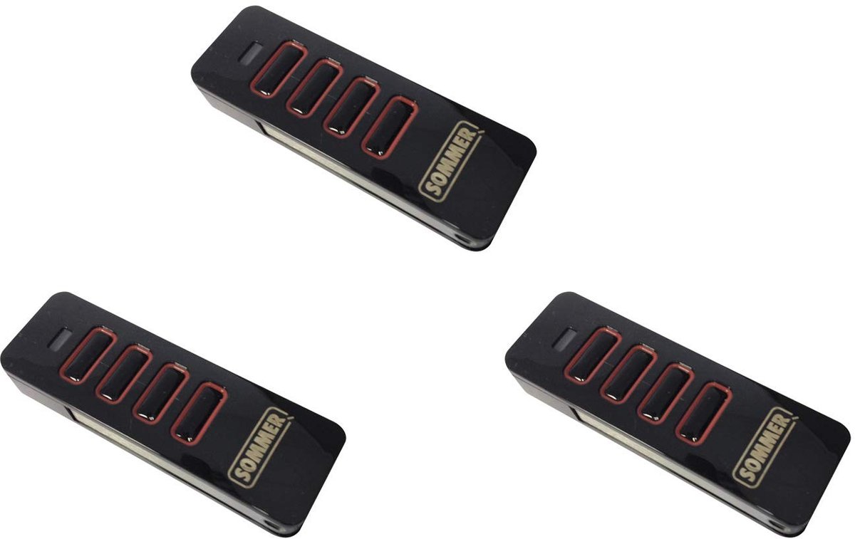 Omgoods - 3 x Sommer Handzender Pearl 4018 - Draadloze Afstandsbediening voor Garagedeuren