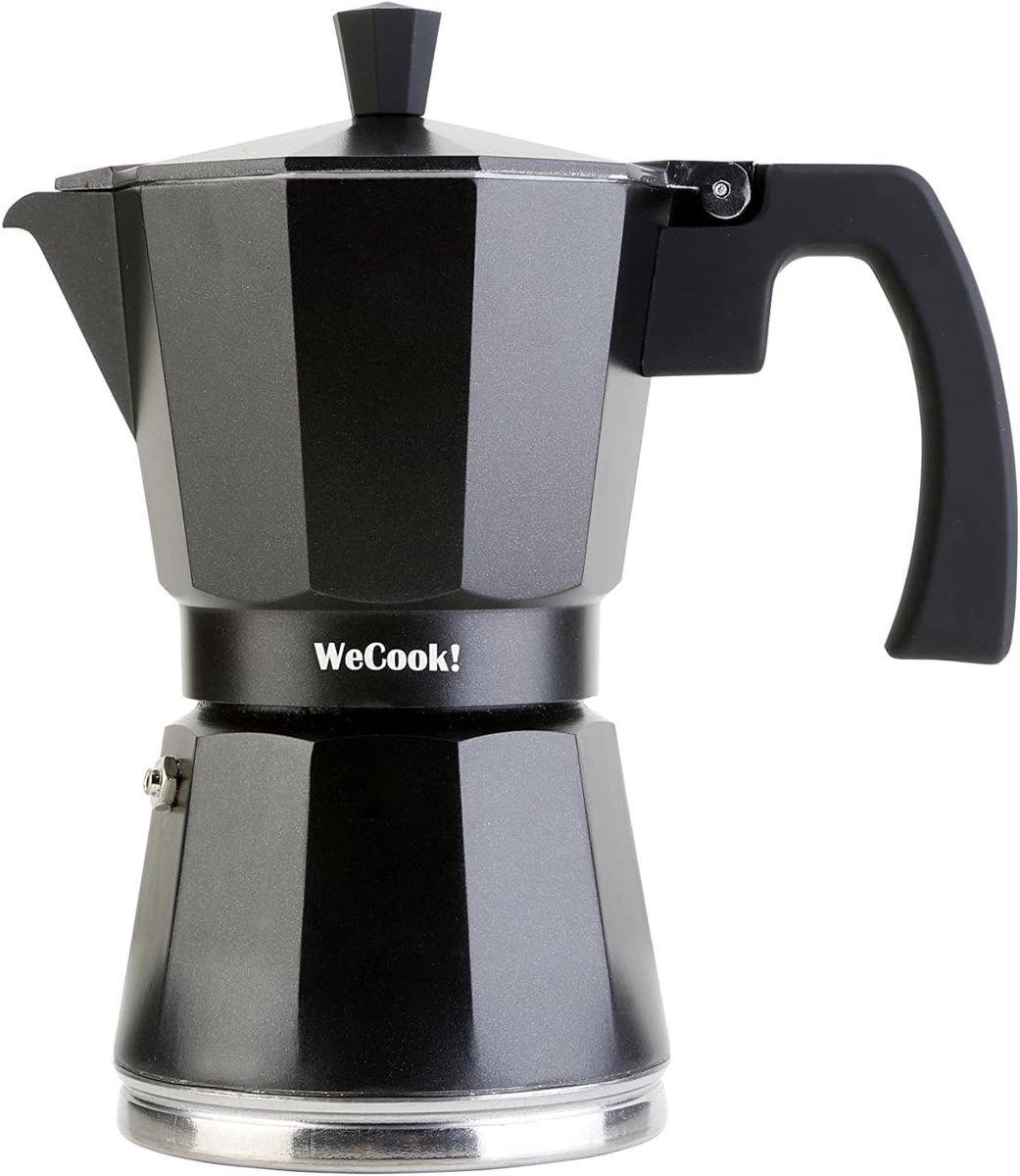 Omgoods - Luccia Italiaanse Koffiemaker - Inductie Aluminium Espresso voor 9 Kops