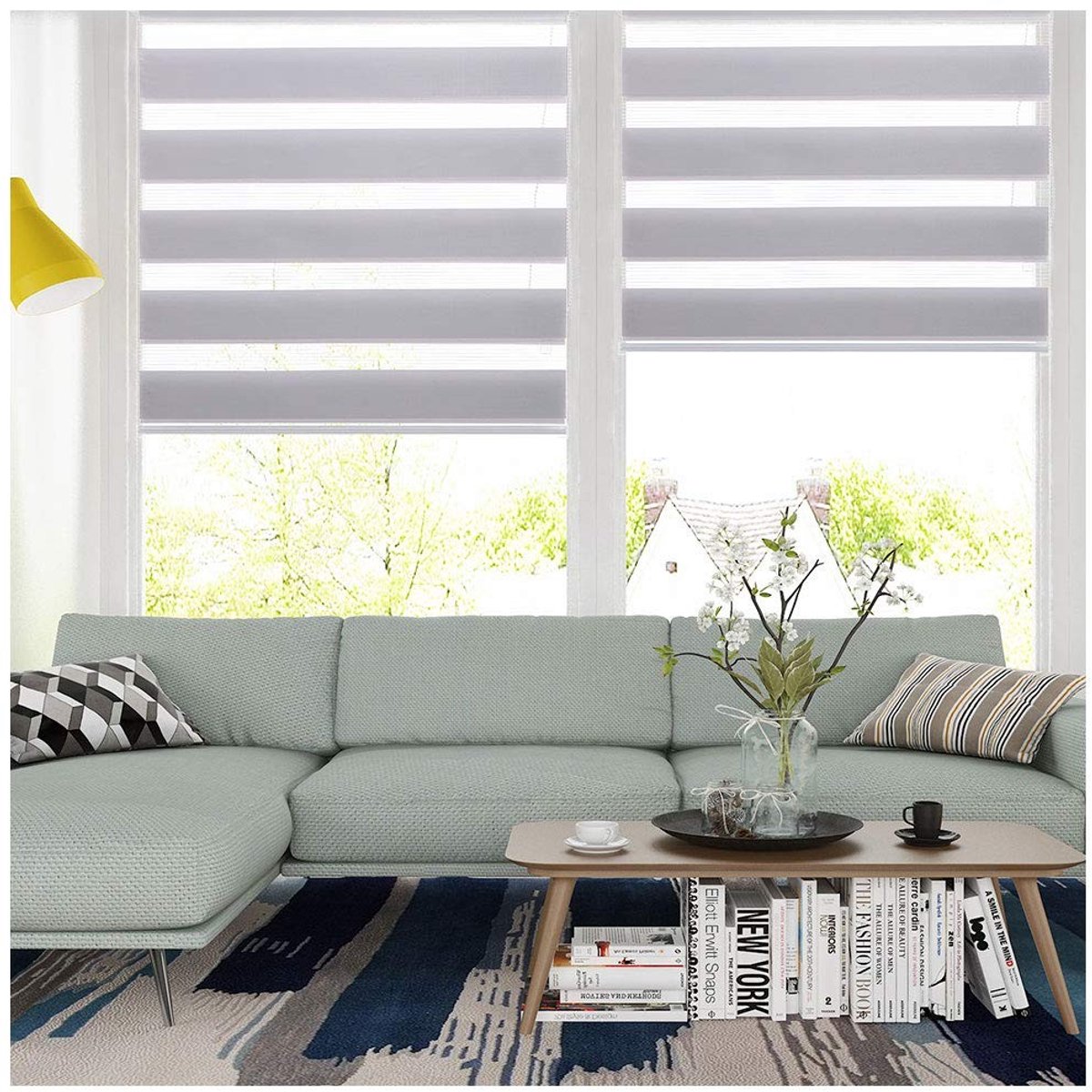 Omgoods - Sunfree Roller Blinds - Eenvoudig te Installeren met Streeppatroon