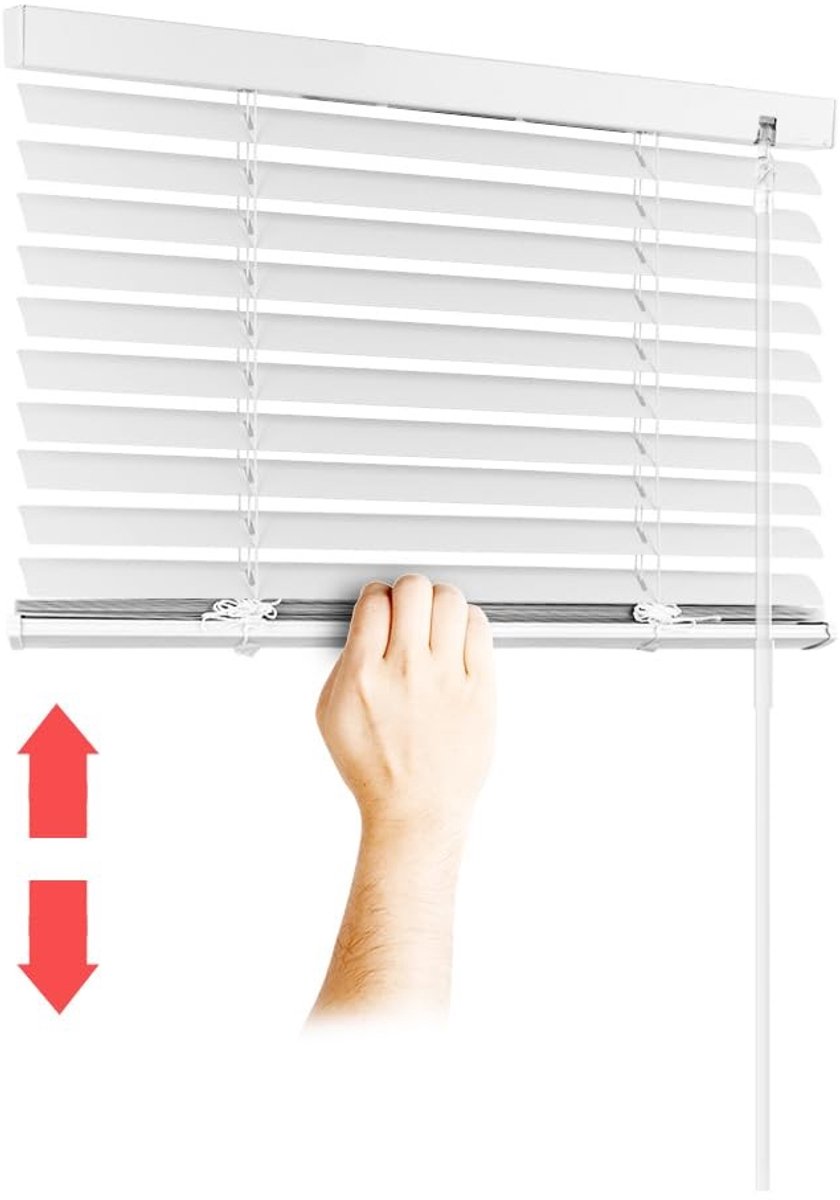 Omgoods - Aluminium Blind Klemmfix - Vouwgordijn voor Raam en Deur, Licht- en Glansbescherming