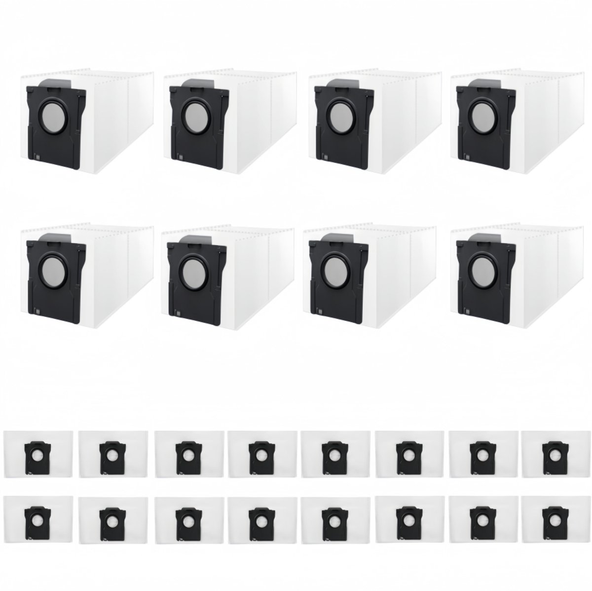 24 Stuks Stofzakken Geschikt voor Dreame D20 Plus & D20 Pro Plus - Vervangt RDB17 - 3L Stofzuigerzakken voor Afzuigstation