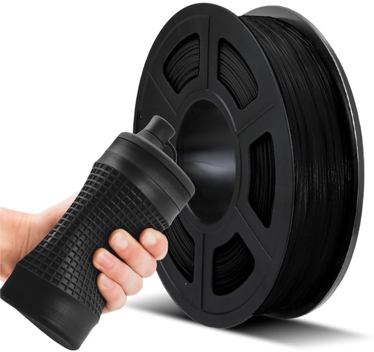 Omgoods - TPU Flexibel Filament 1.75mm 95A - Zwart 0.5kg