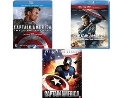 Captain America: the First Avenger 3D+2D+DVD - The Winter Soldier 3D+2D - Captain America Original Avenger ( Blu-Ray voordeel bundel )