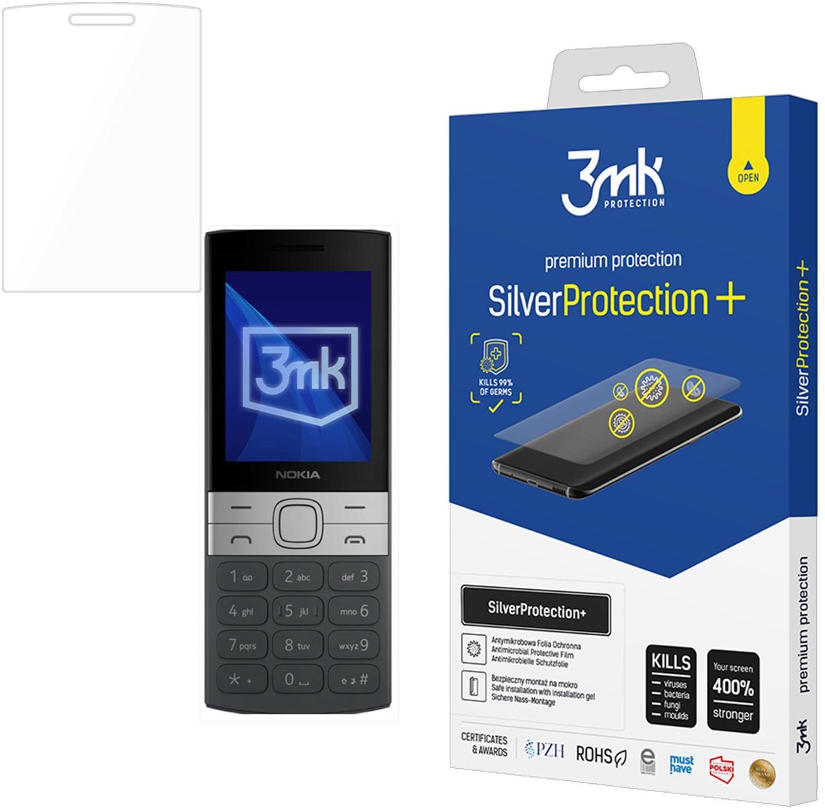 3Mk Gehard Glas Voor Nokia 150 2023 Beschermfolie Zilverbescherming+