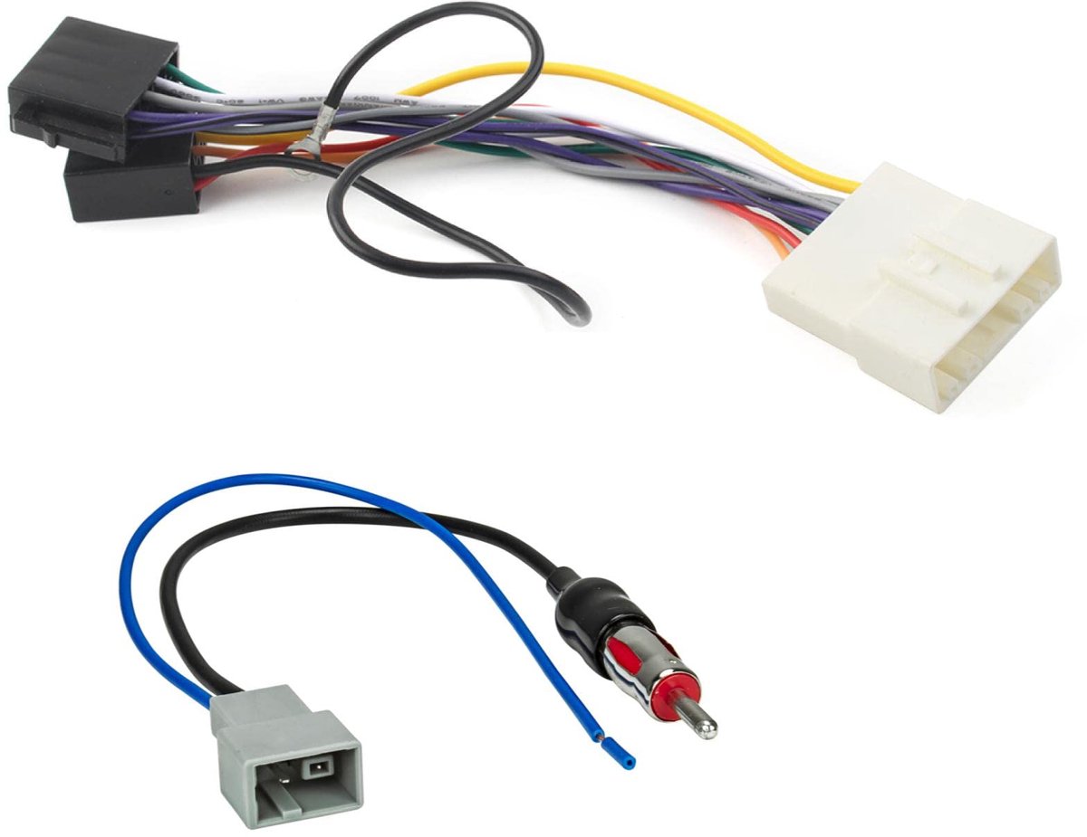 SnelShoppen - ISO Aansluitkabel Conector, Kabel Adapter Autoradio voor Nissan, Renault, Opel - Antenne-adapter, Compatibel met Diverse Modellen, Hoogw