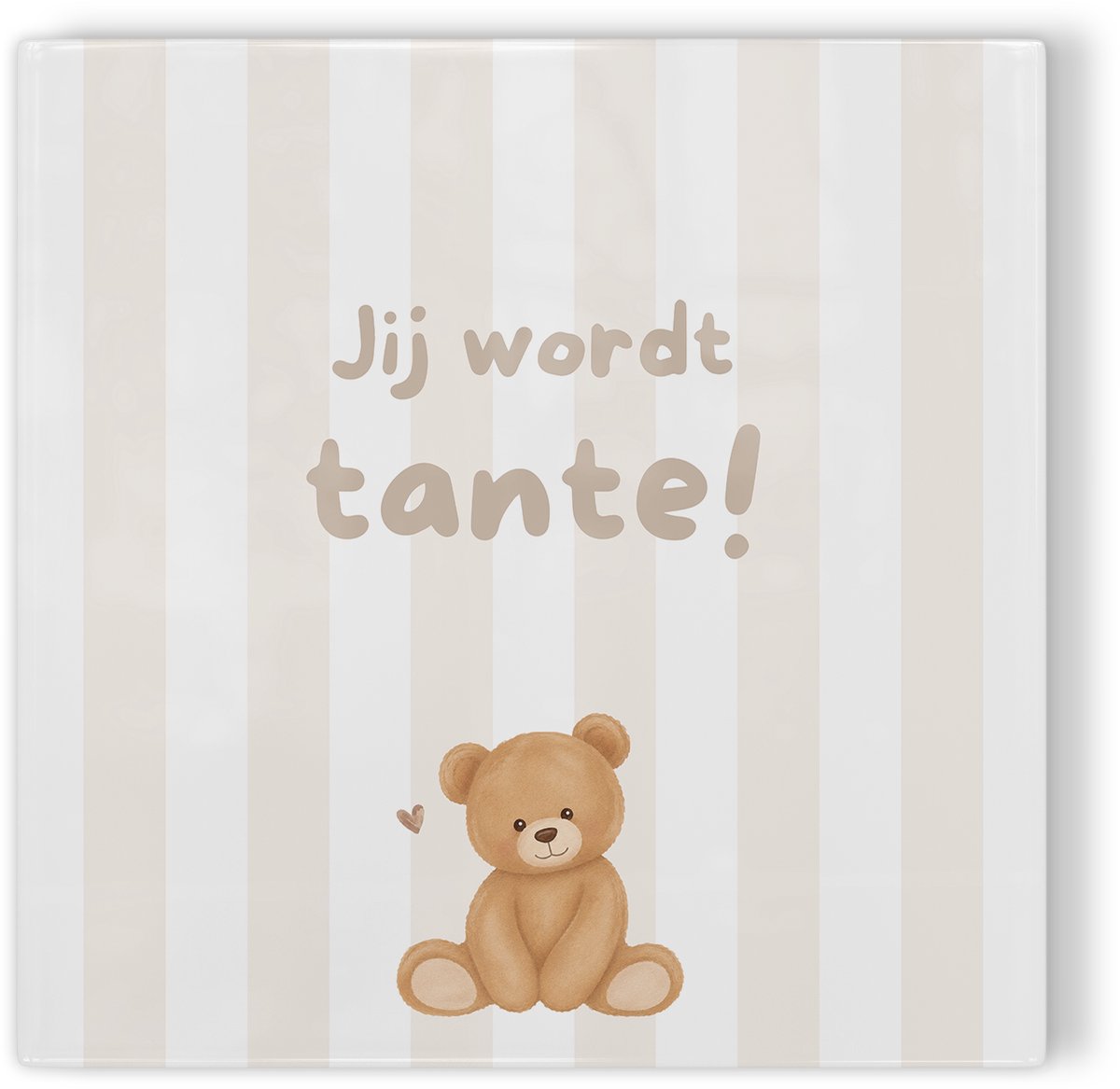 Tegeltje Jij wordt tante! - tegeltje zwangerschapsaankondiging - tegeltje met tekst