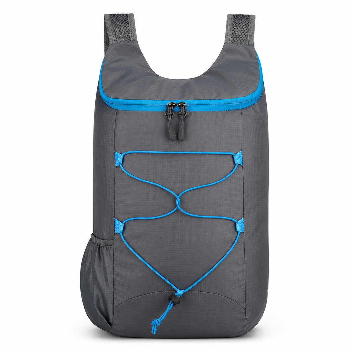 Bobypet - Opvouwbare Rugzak 12L - Lichtgewicht & Waterafstotend - Kleine Dagrugzak voor Wandelen, Reizen & Camping - Heren & Dames - Grijs