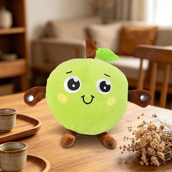 Muzikaal Fruit Speelgoed - Pluche Knuffel Interactief - Muzikaal Spelen - Aanraakgevoelige Geluidsfeedback - 29 x 23 x 11 cm — afbeelding 4