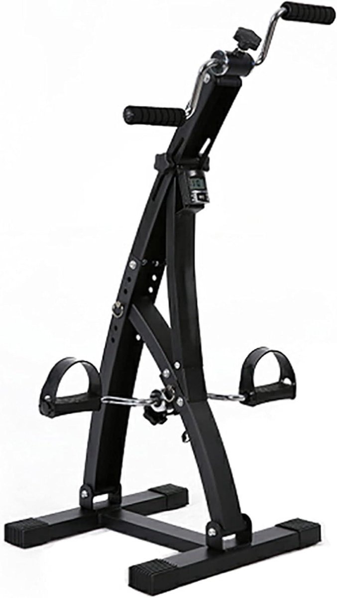 Arm en Beentrainer - Oefenfiets Hometrainer - Thuis Fitness - Verstelbare Weerstand - 84x41x40cm - Zwart