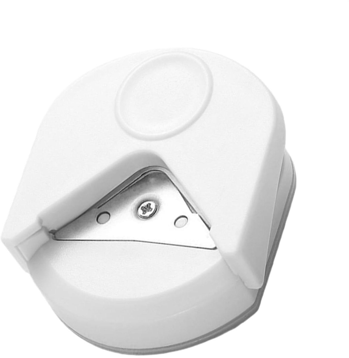 Hoekronde Pons - Cirkel Vormer Stans - Papier Knutselen - 4mm Gladde Straal - 6x5.5x2.1cm - Wit