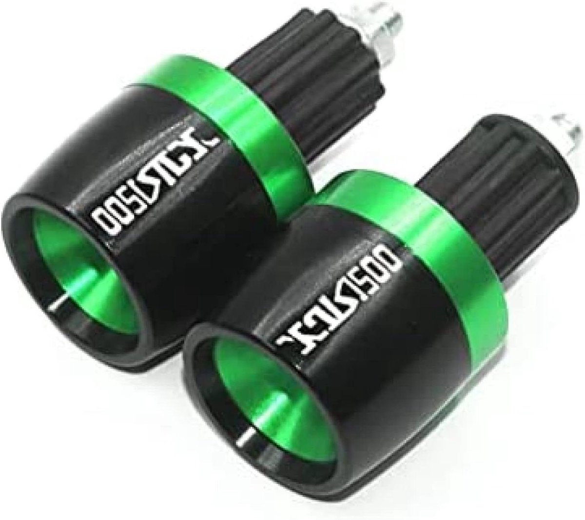 Motorfiets Handvat Grips - Stuur Grips Handvat Covers - Bescherming Motor - CNC Aluminium Constructie - 7/8 inch 22mm - Zwart