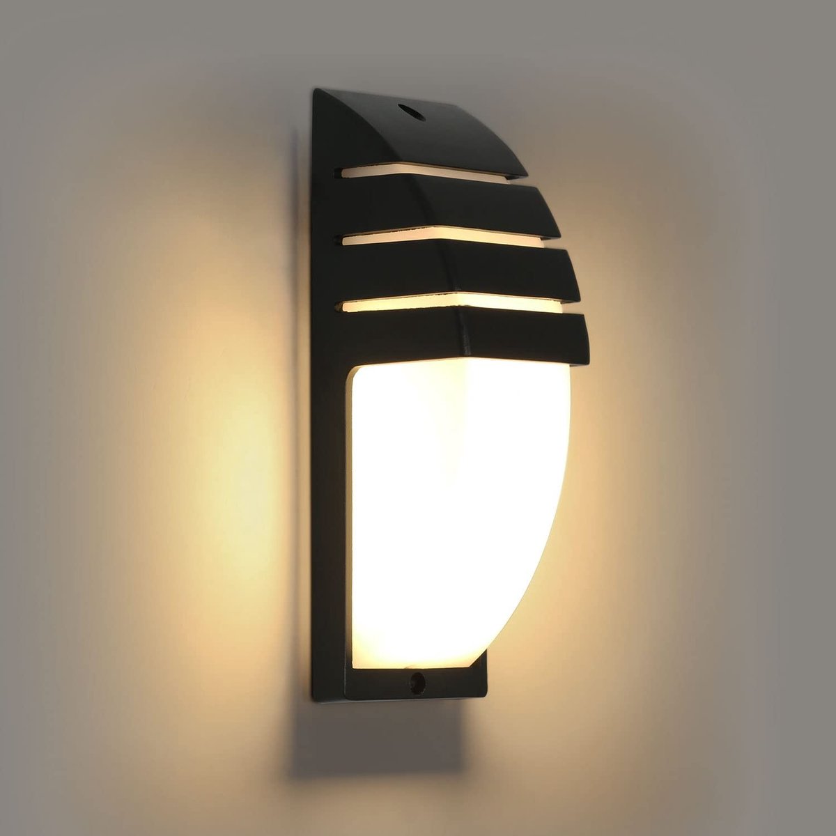 Riserva LED Wandlamp Zwart - 12W - Warm Wit 3000K - Moderne Aluminium Wandlamp voor Hal, Trap, Gang en Balkon