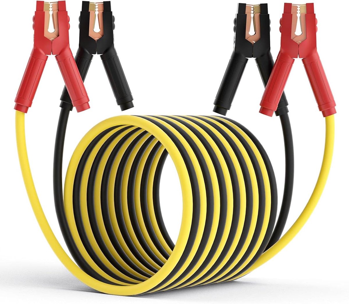 Startkabels - Boosterkabels Accukabels - Auto Starten - 0 Gauge 30 FT - 1000 Amp - Zwart
