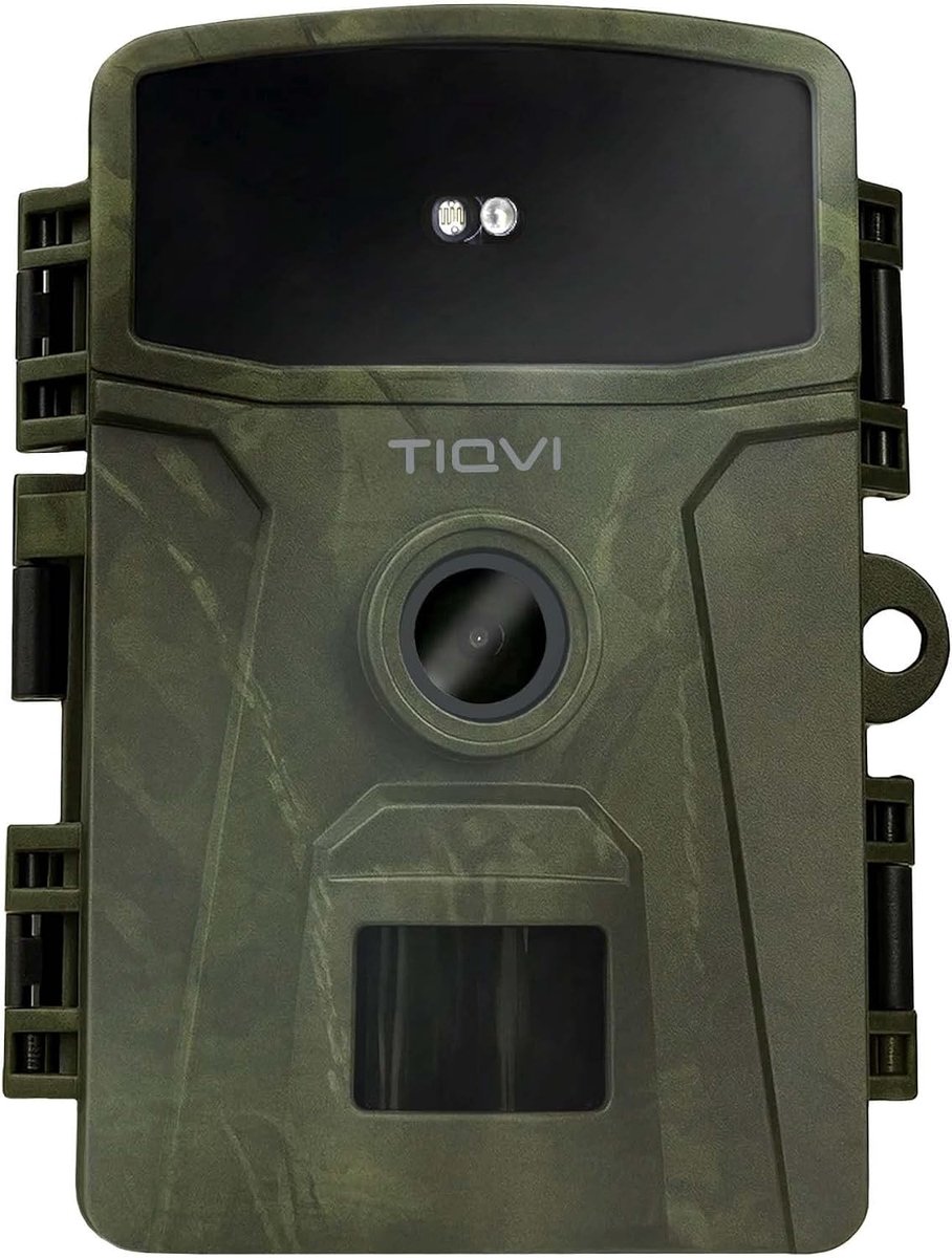 SnelShoppen - Wildlife Camera 36MP, 2.7K Video & Audio, Nachtzicht 18m, Bewegingssensor 0.3s, IP66 Weerbestendig, Inclusief 32GB SD Kaart voor Buiten