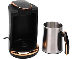Turks Koffiezetapparaat - Koffiepot Mok - Koffie Zetten - Snel Verwarmend - 250 ml - Zwart