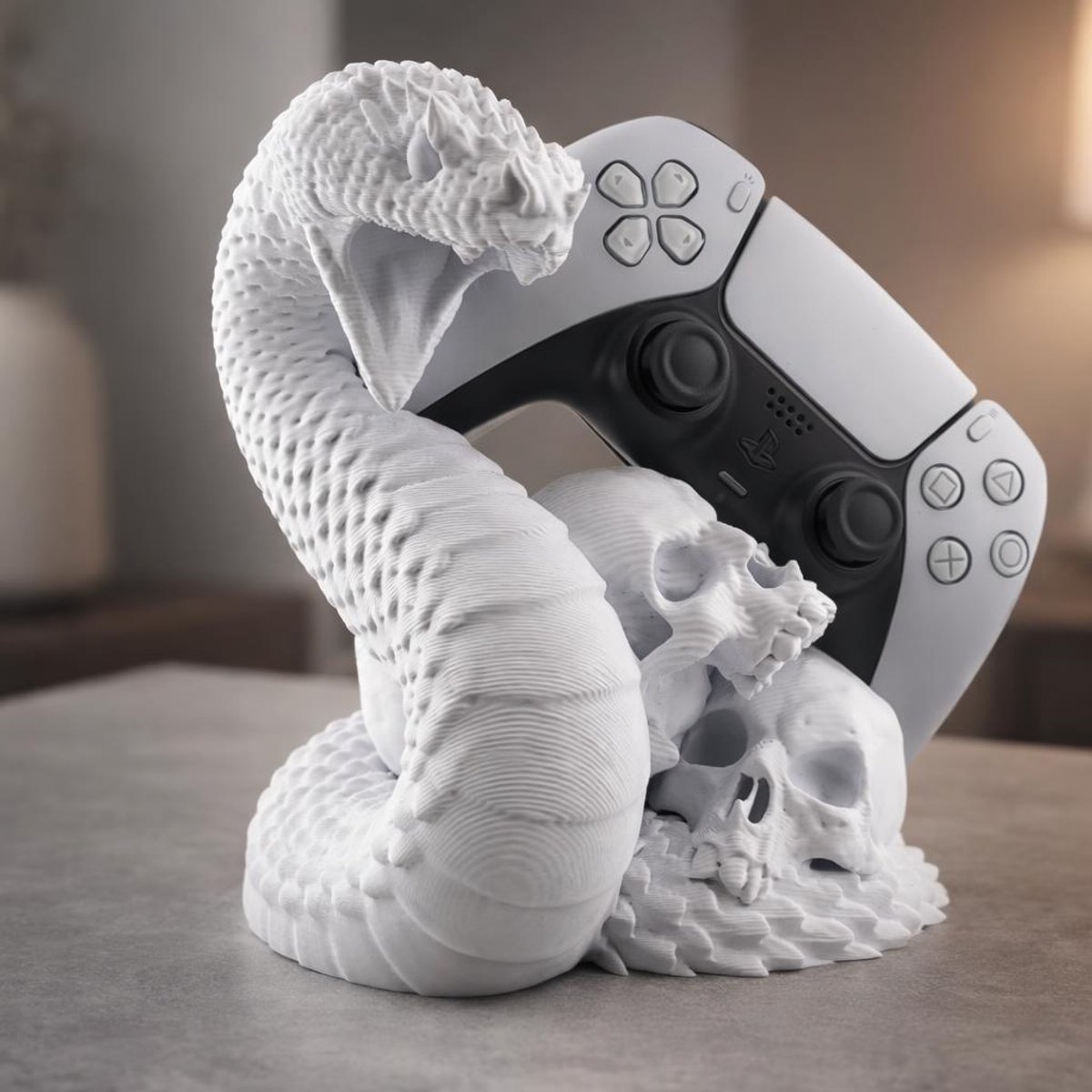 Skushy Controllerstandaard met slang- en schedelontwerp voor PS5-controller