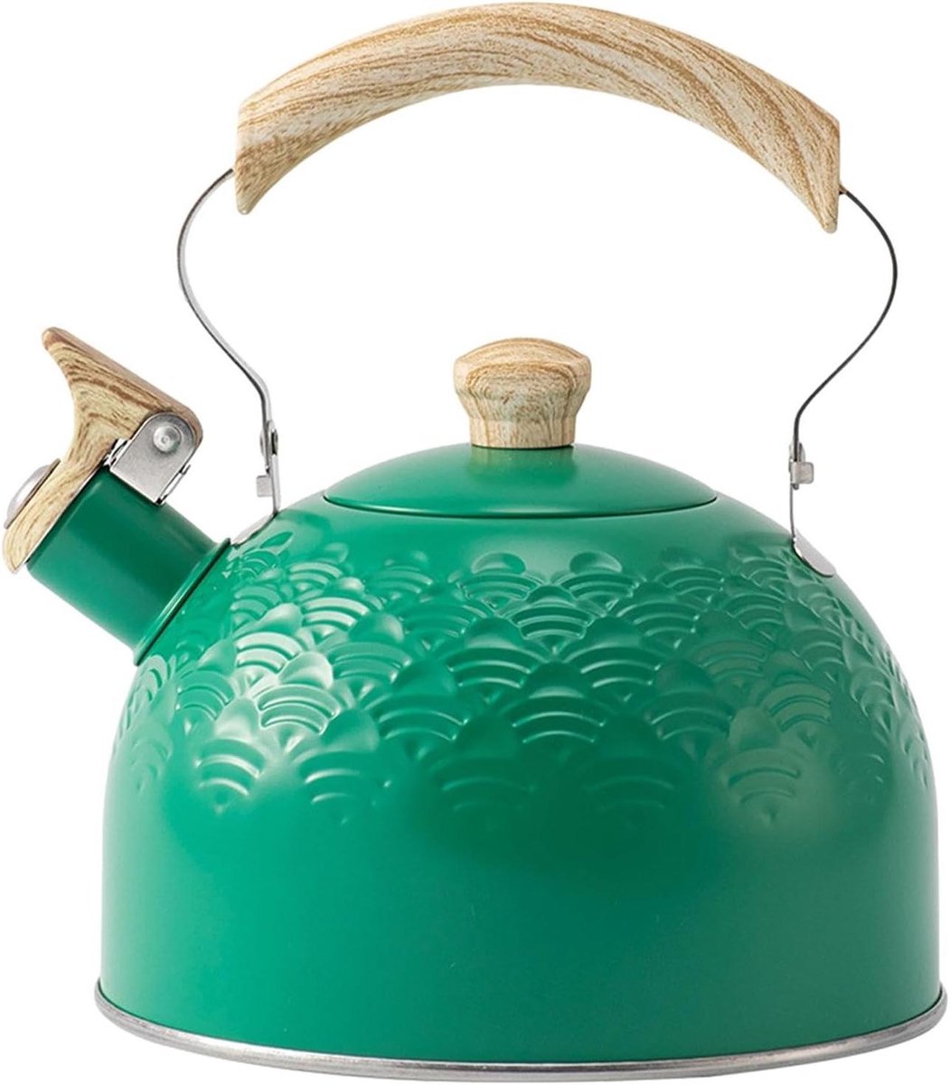 Fluitende theeketel - Waterketel kookplaat - Water Koken - Luide fluittoon - 25 liter - Mintgroen