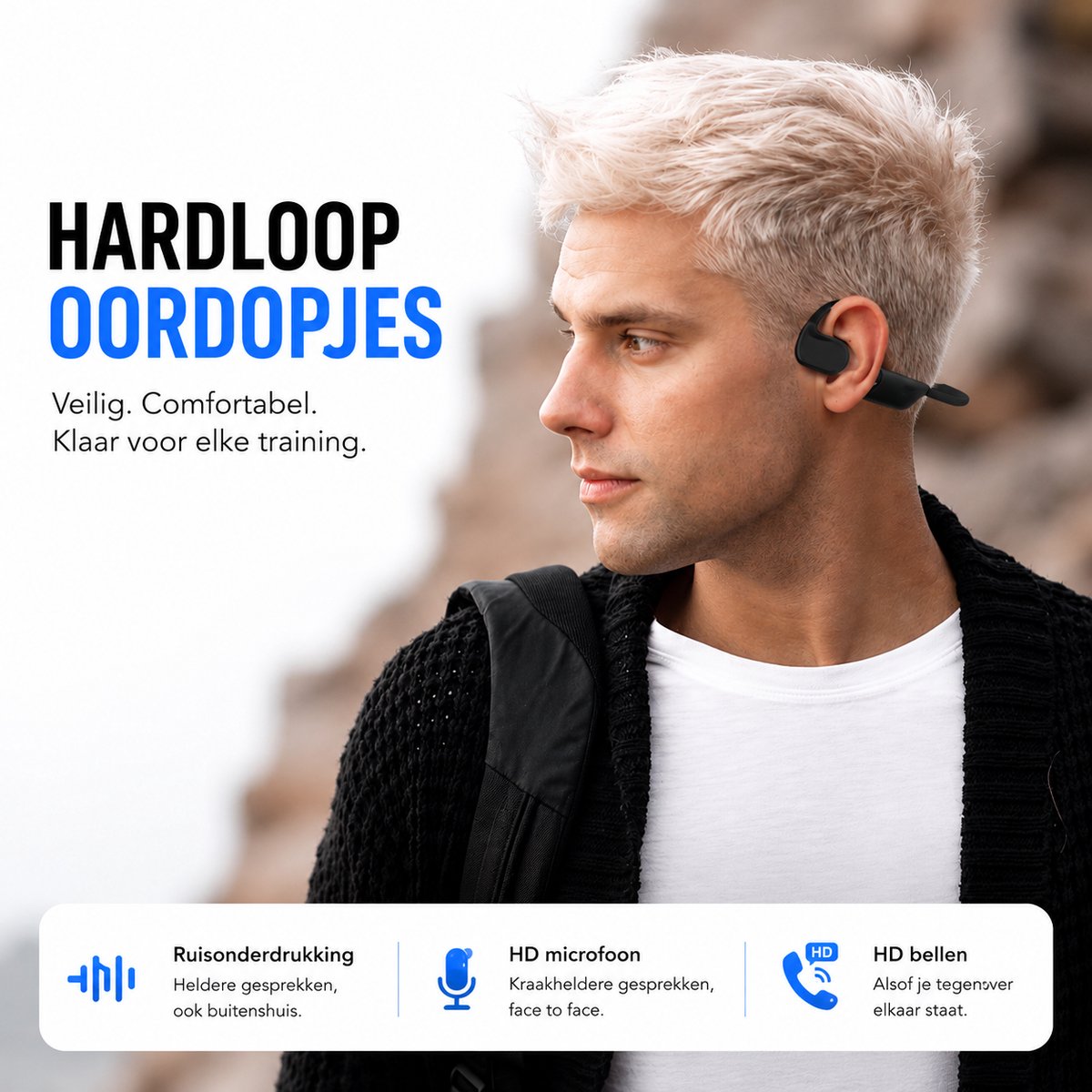Dutch RunS22 Draadloze Oordopjes met Noise Cancelling - afbeelding 3