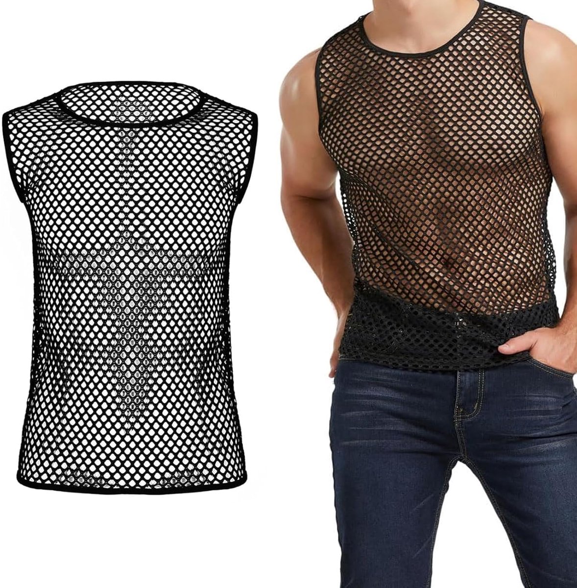 1 Herenmaashek Fisherman's Mesh Vest Herenmaashek Fisherman's Mesh