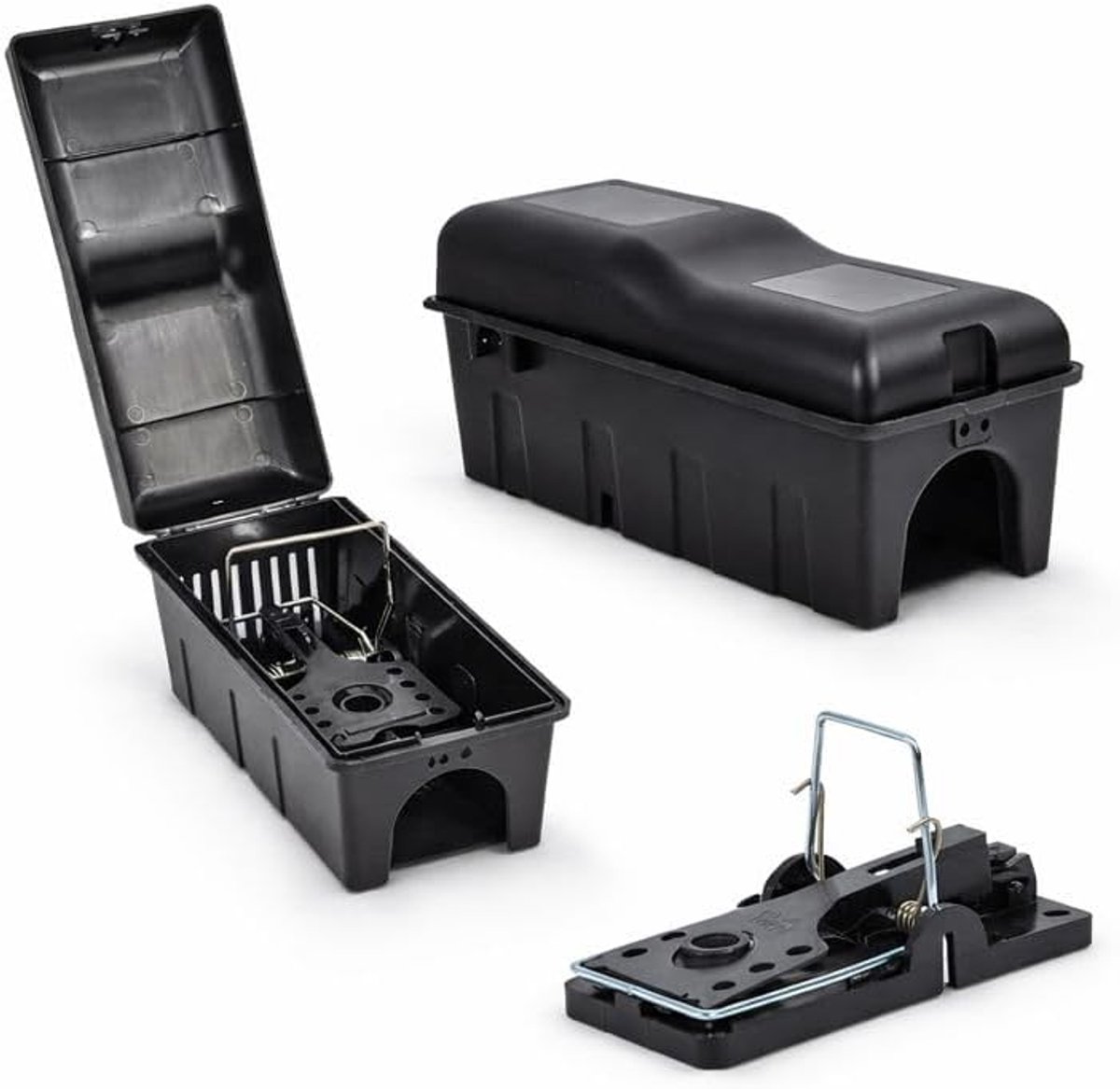 Rattenval set – 2 × rattenlokdoos 2 × slagval veilige