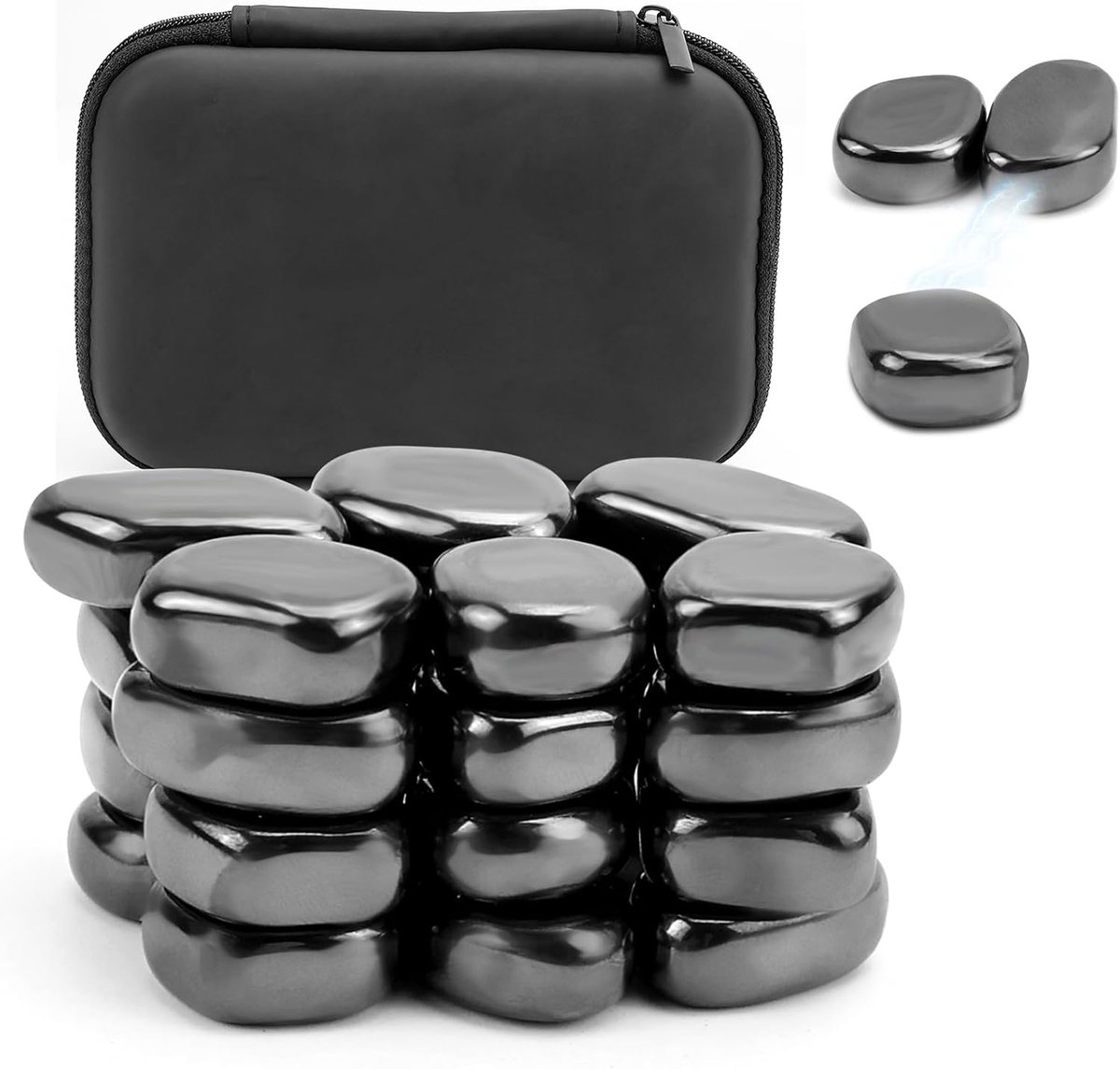 Magnetische stenen, 24 stuks, onregelmatig, magneetspel, stenen
