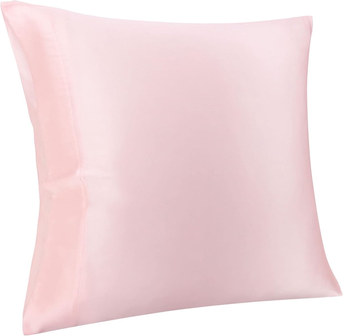 Zijden kussensloop 19 momme zijden kussensloop van 100% pure moerbeizijde, kussenhoes met hotelsluiting, haar- en huidverzorging, 1 stuk, roze, 80 x 80 cm
