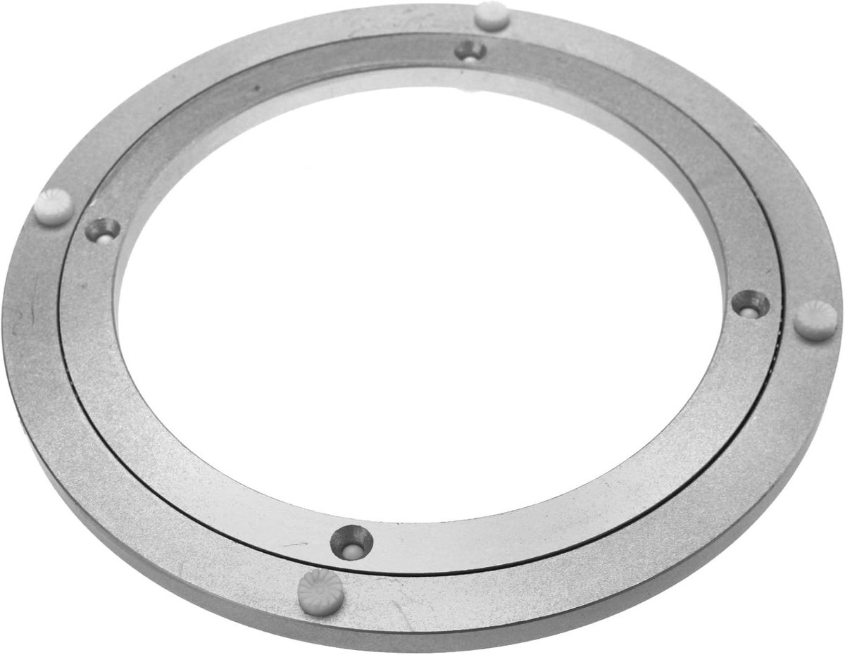 Draaibaar Plateau - Draaiplateau Lager - Soepel Draaien - Robuuste Aluminium Legering - Max 200kg - Zilver