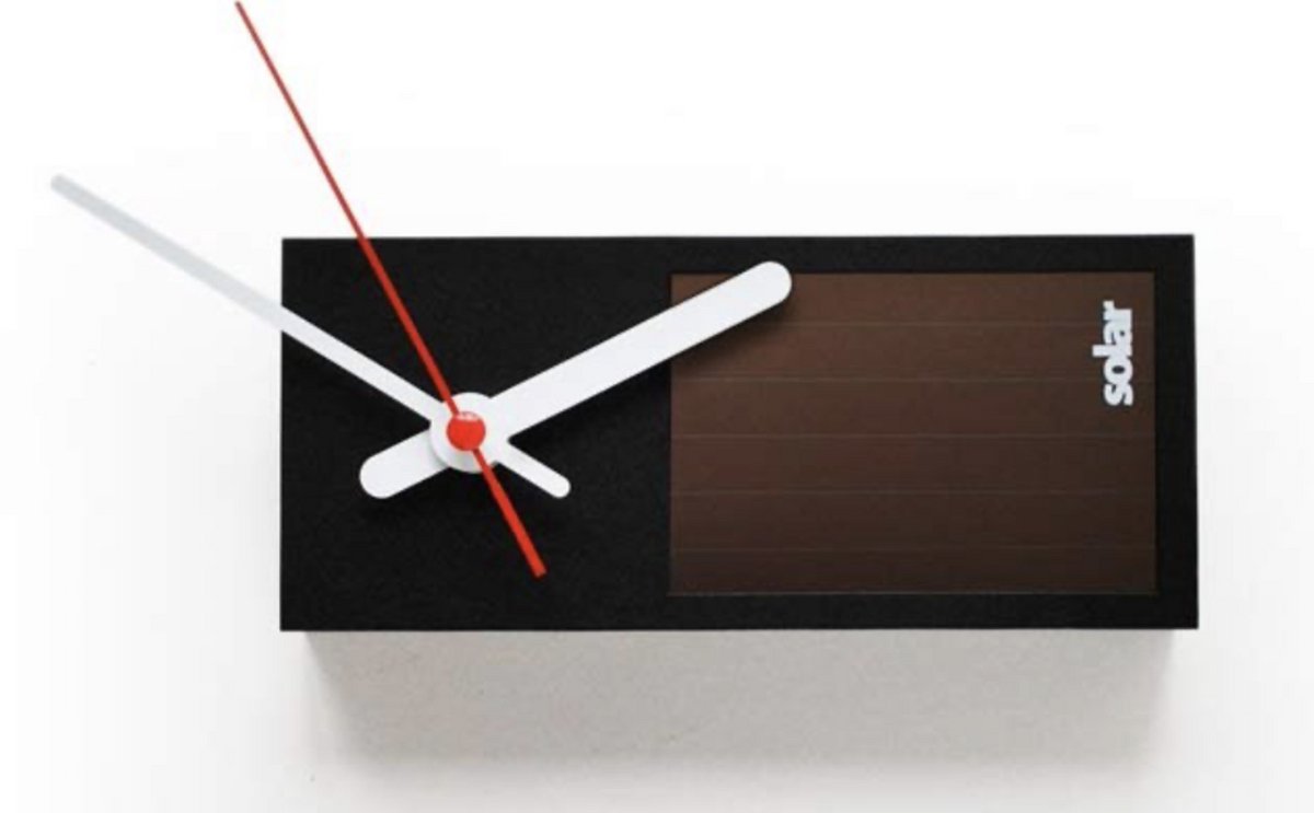 Solar Clock; klok op zonne-energie