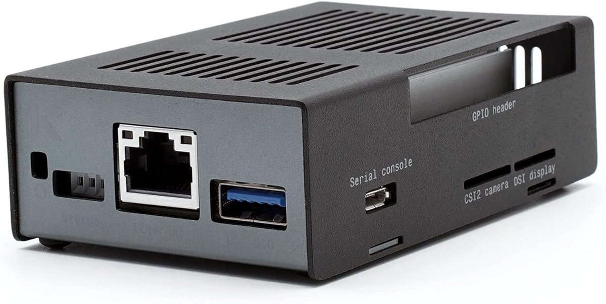 Cases Coral Dev Board Case in Zwart Grijs – Past op de Google Coral