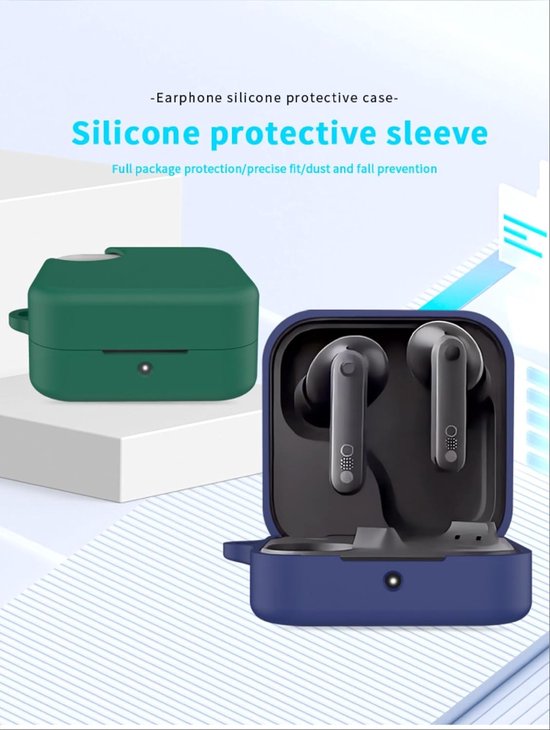 Cilicone hoes compatibel met CMF BY Nothing buds Pro 2, ultradunne zachte hoes, slim fit, anti-val, niet gemakkelijk te vuil - rood — afbeelding 5