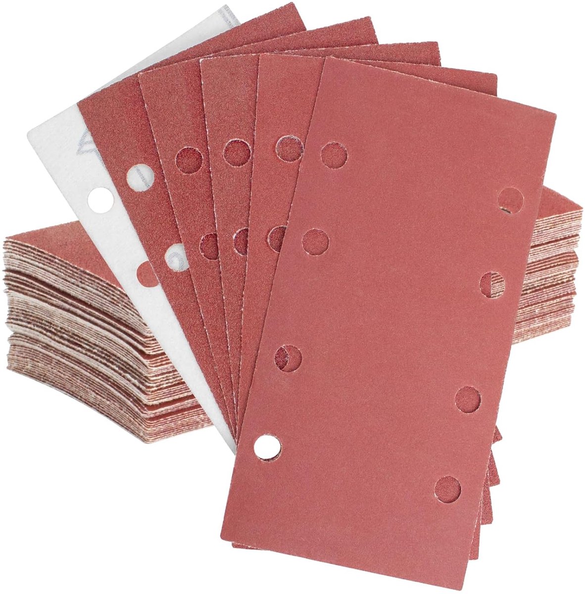 Schuurpapier 93 x 185 mm, 8 gaten Korrel 80, 8 gaten, materiaal voor