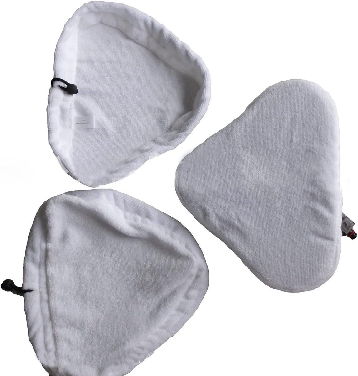 Vervangingspads Stoommop - Microvezelpads Mop - Vloeren Reinigen - Sterke Wateropname - 27 x 21 cm - Wit