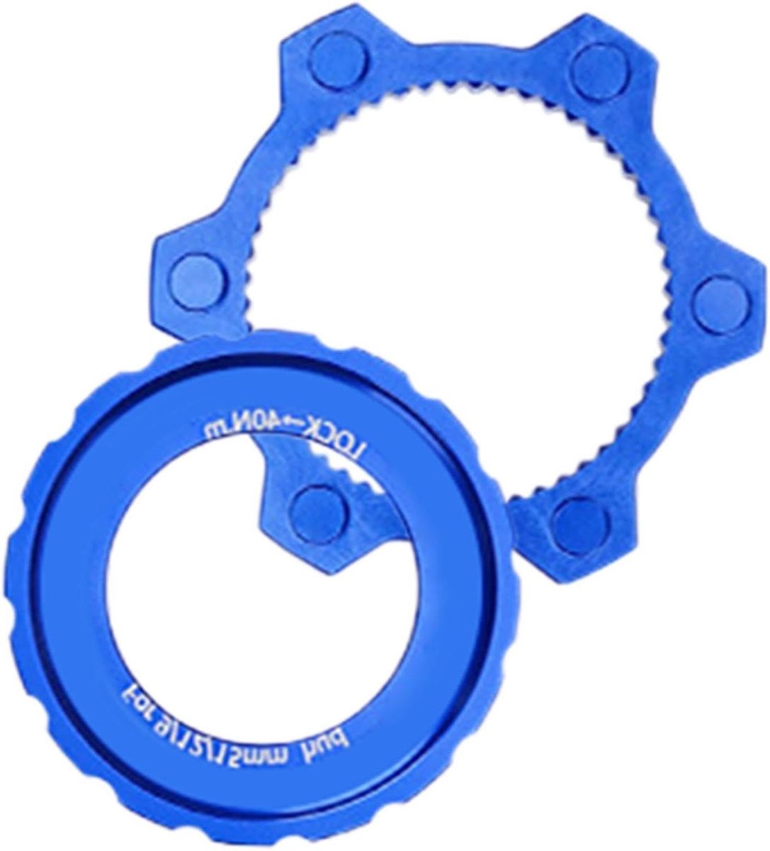 Centerlock Vergrendelring - Adapter Fietsremrotor - Fietsen Verbeteren - Precisiebewerkt Aluminium - 5.5 cm - Zwart